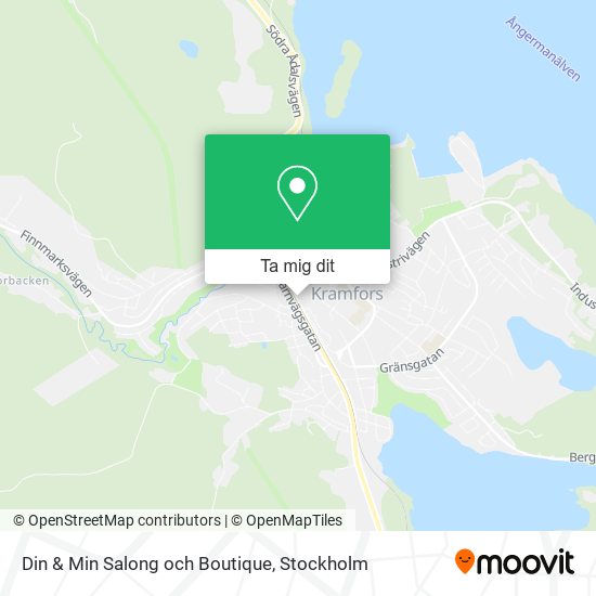 Din & Min Salong och Boutique karta