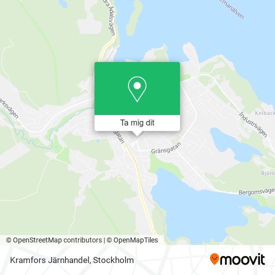 Kramfors Järnhandel karta