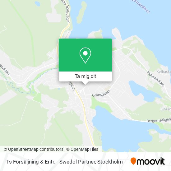 Ts Försäljning & Entr. - Swedol Partner karta
