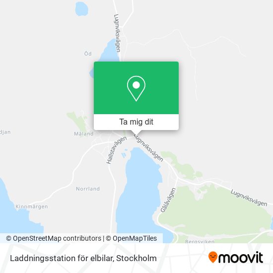 Laddningsstation för elbilar karta