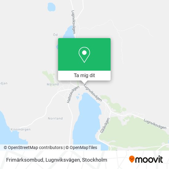 Frimärksombud, Lugnviksvägen karta