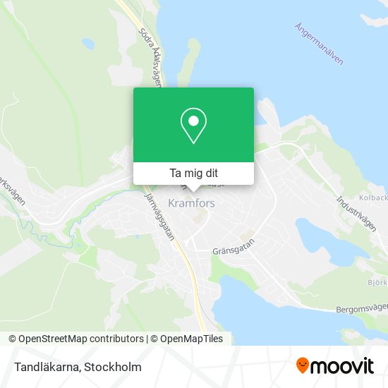 Tandläkarna karta