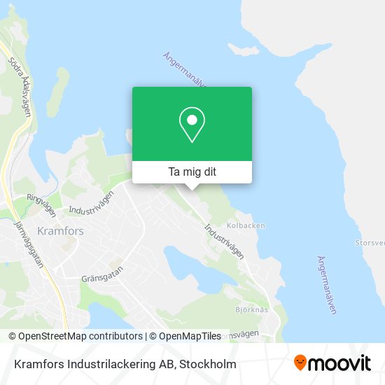 Kramfors Industrilackering AB karta