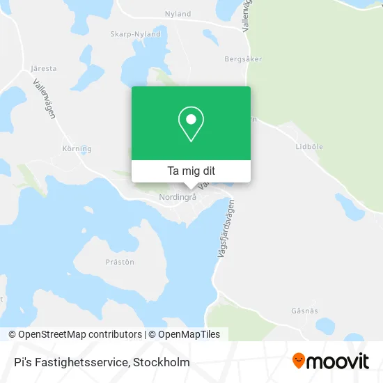 Pi's Fastighetsservice karta