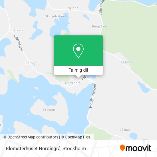 Blomsterhuset Nordingrå karta