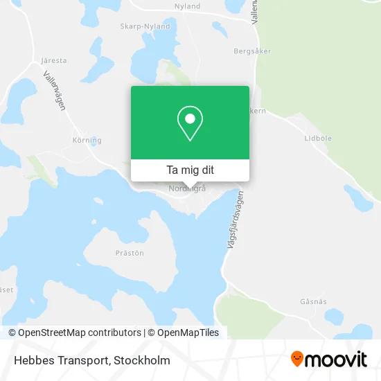 Hebbes Transport karta