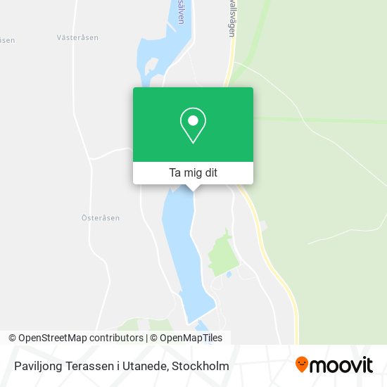 Paviljong Terassen i Utanede karta