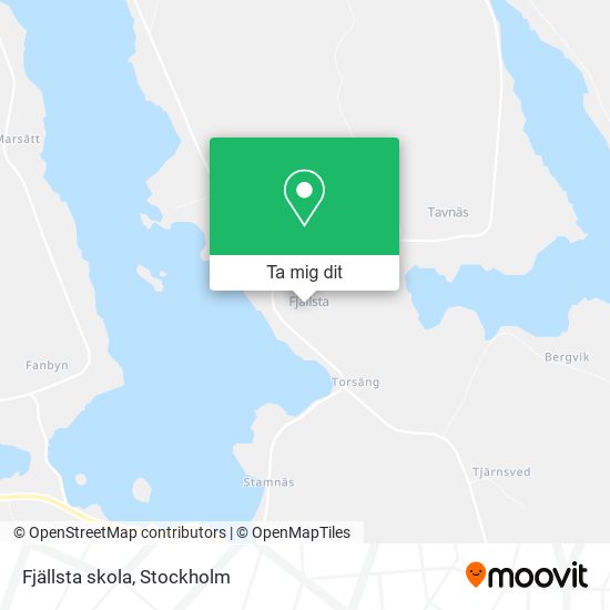 Fjällsta skola karta