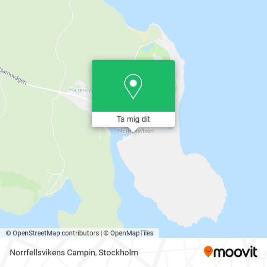 Norrfellsvikens Campin karta