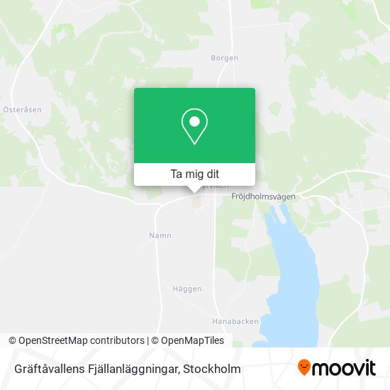 Gräftåvallens Fjällanläggningar karta