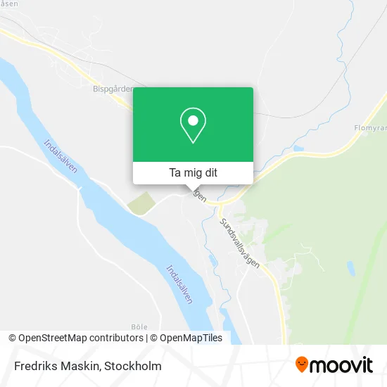 Fredriks Maskin karta