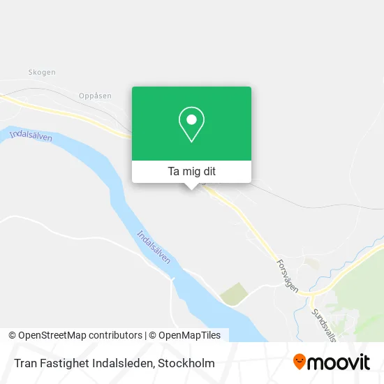 Tran Fastighet Indalsleden karta