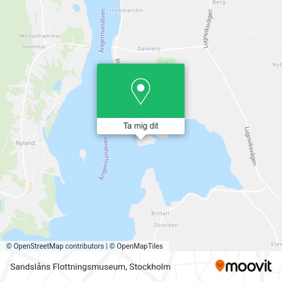 Sandslåns Flottningsmuseum karta