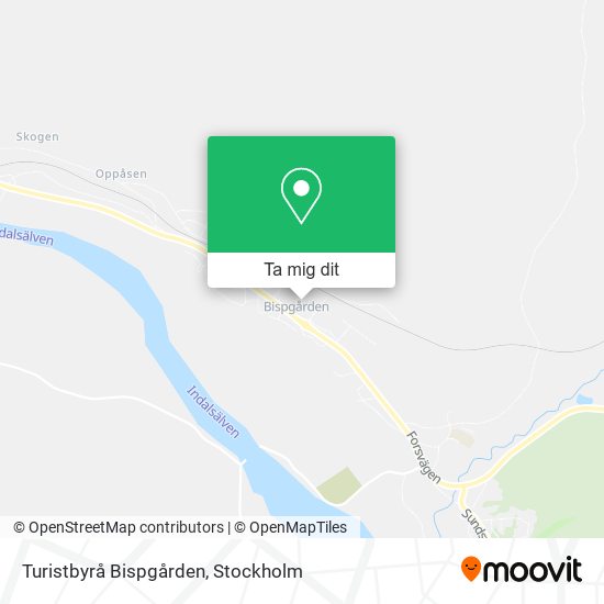 Turistbyrå Bispgården karta