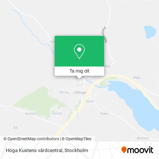 Höga Kustens vårdcentral karta