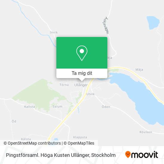 Pingstförsaml. Höga Kusten Ullånger karta