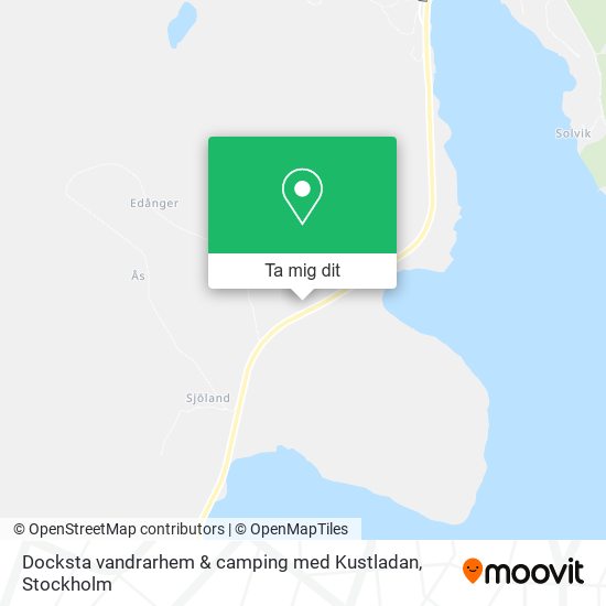 Docksta vandrarhem & camping med Kustladan karta