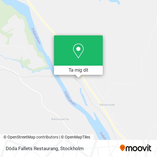 Döda Fallets Restaurang karta