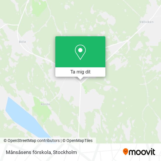 Månsåsens förskola karta