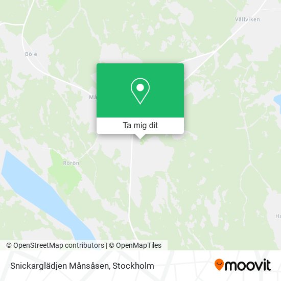 Snickarglädjen Månsåsen karta