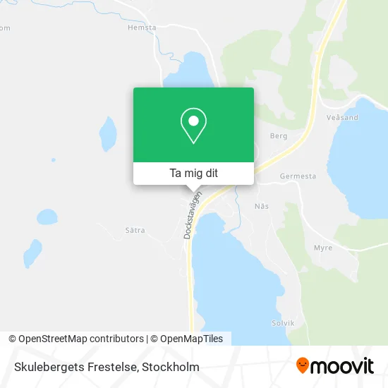 Skulebergets Frestelse karta