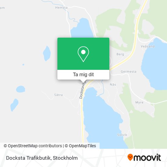 Docksta Trafikbutik karta