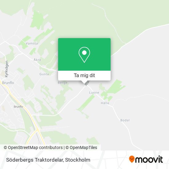 Söderbergs Traktordelar karta