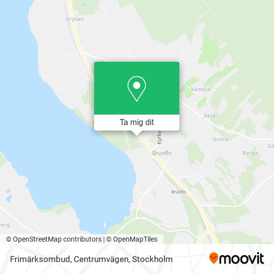 Frimärksombud, Centrumvägen karta