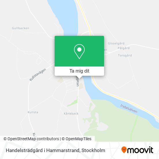 Handelsträdgård i Hammarstrand karta