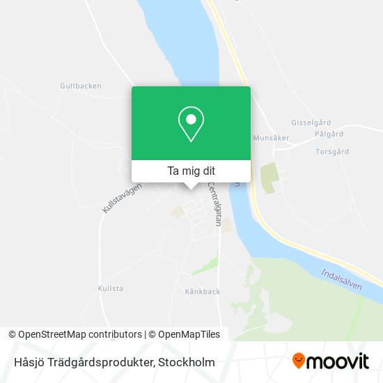 Håsjö Trädgårdsprodukter karta