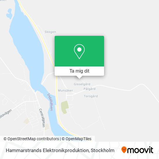 Hammarstrands Elektronikproduktion karta