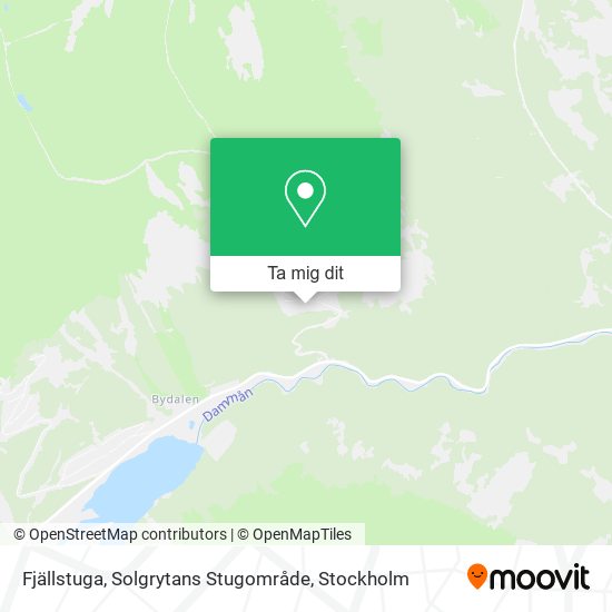 Fjällstuga, Solgrytans Stugområde karta