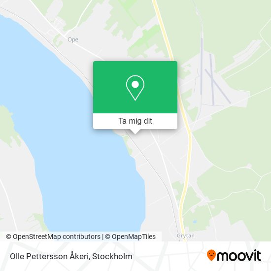 Olle Pettersson Åkeri karta