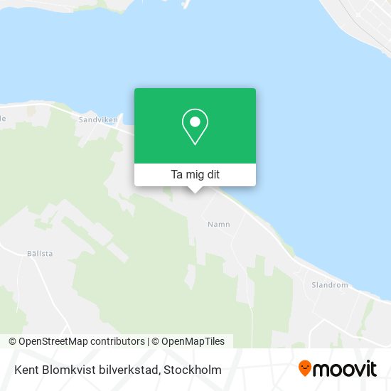 Kent Blomkvist bilverkstad karta