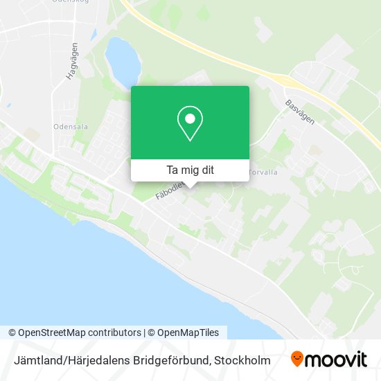 Jämtland / Härjedalens Bridgeförbund karta
