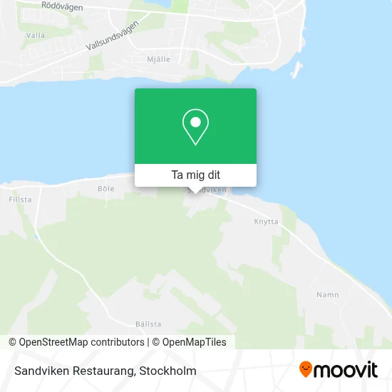 Sandviken Restaurang karta