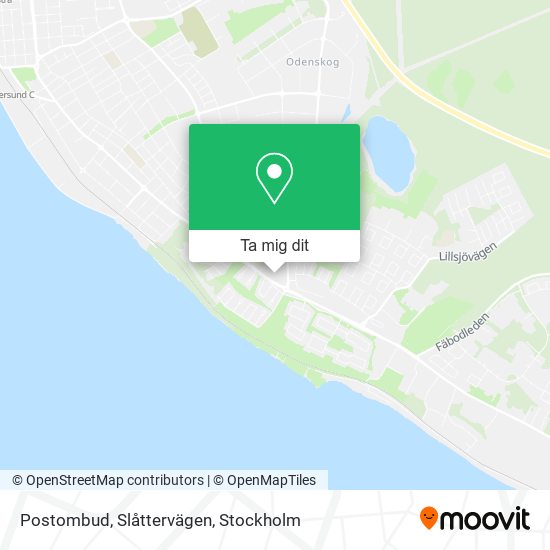 Postombud, Slåttervägen karta