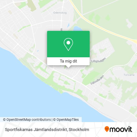 Sportfiskarnas Jämtlandsdistrikt karta