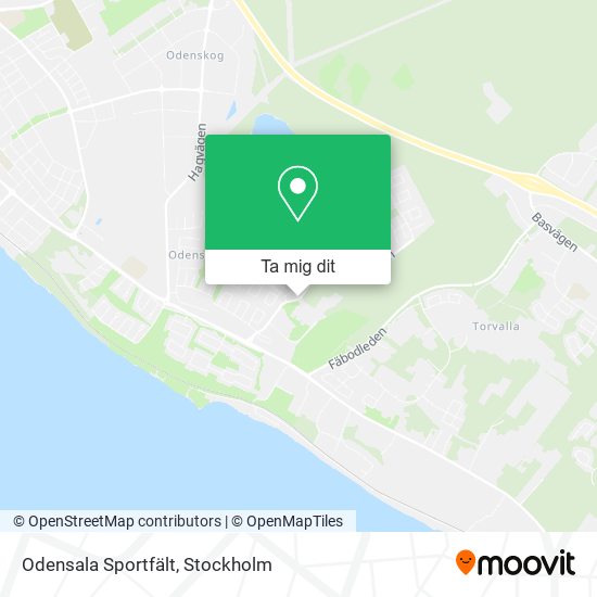 Odensala Sportfält karta