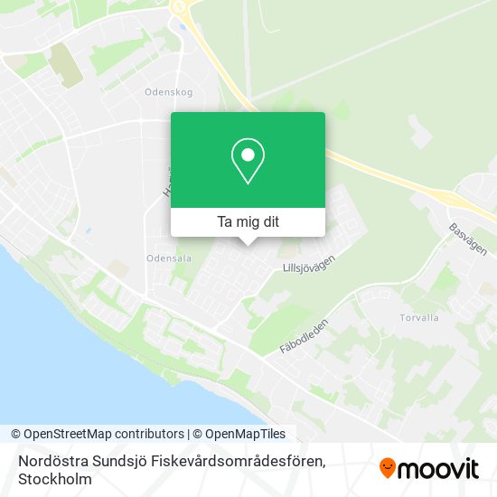 Nordöstra Sundsjö Fiskevårdsområdesfören karta