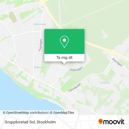 Gruppbostad Sol karta