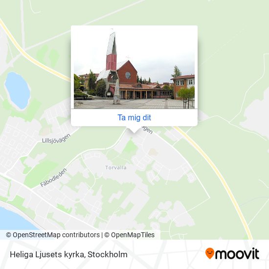 Heliga Ljusets kyrka karta