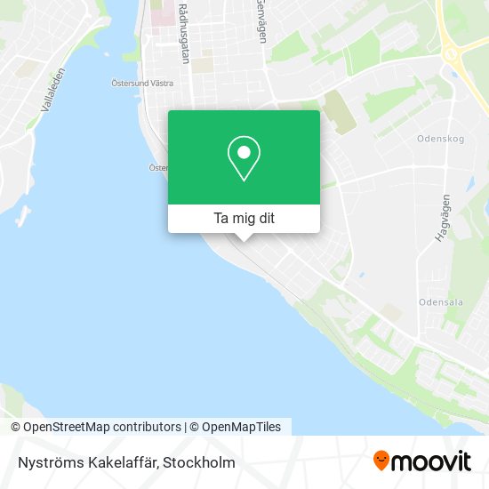 Nyströms Kakelaffär karta