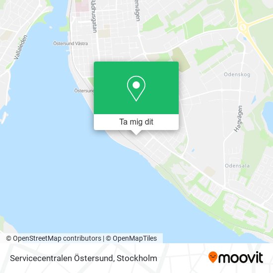 Servicecentralen Östersund karta