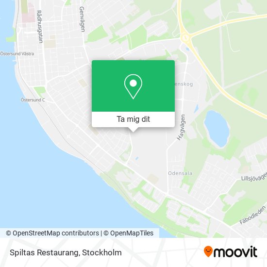 Spiltas Restaurang karta