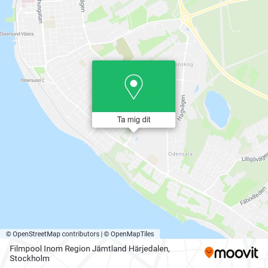 Filmpool Inom Region Jämtland Härjedalen karta