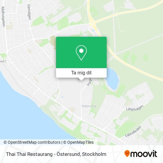 Thai Thai Restaurang - Östersund karta