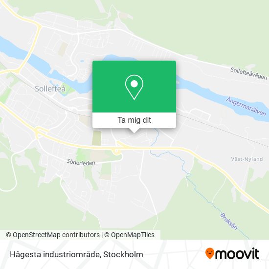 Hågesta industriområde karta