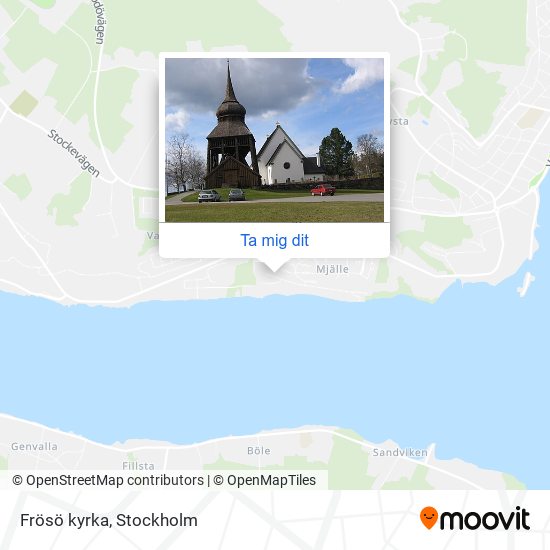 Frösö kyrka karta