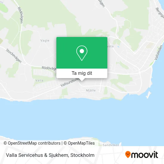 Valla Servicehus & Sjukhem karta